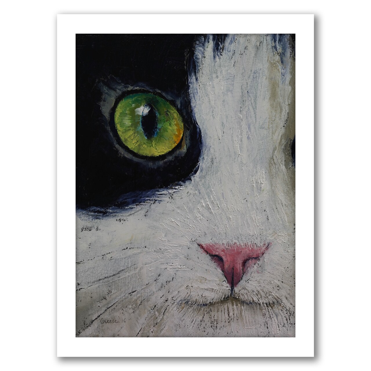 Japanese Bobtail Cat by Michael Creese Frame  - Americanflat